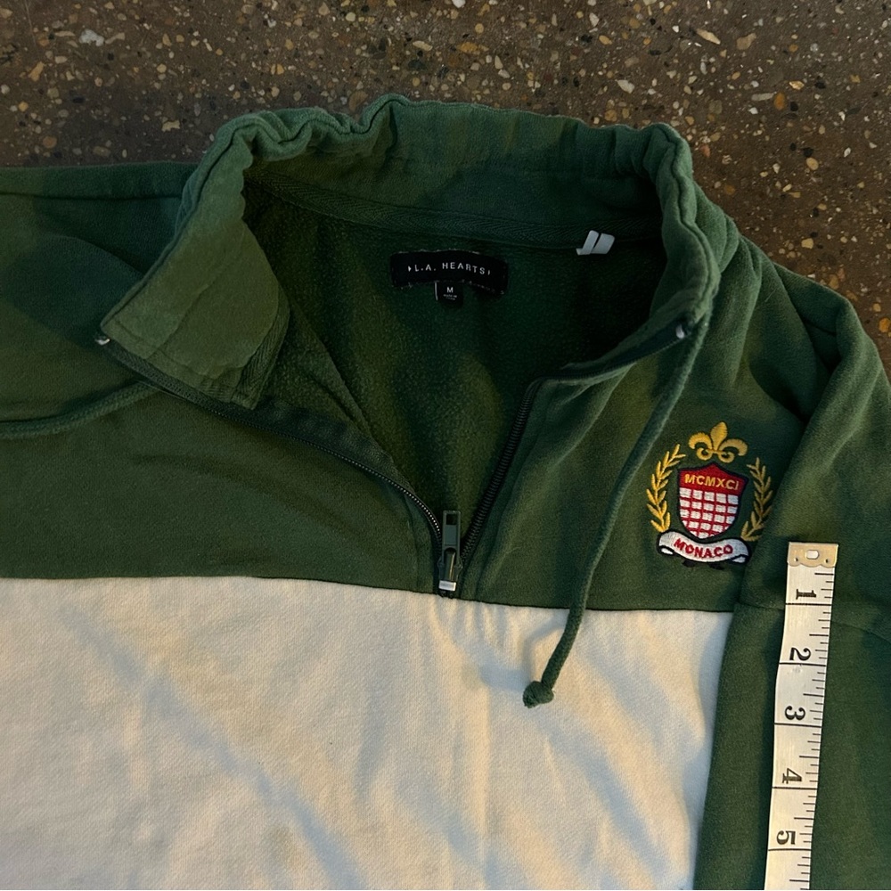 FREE with purchase: Cropped Quarter Zip Sweatshirt Monaco Emblem - Picture 6 of 9